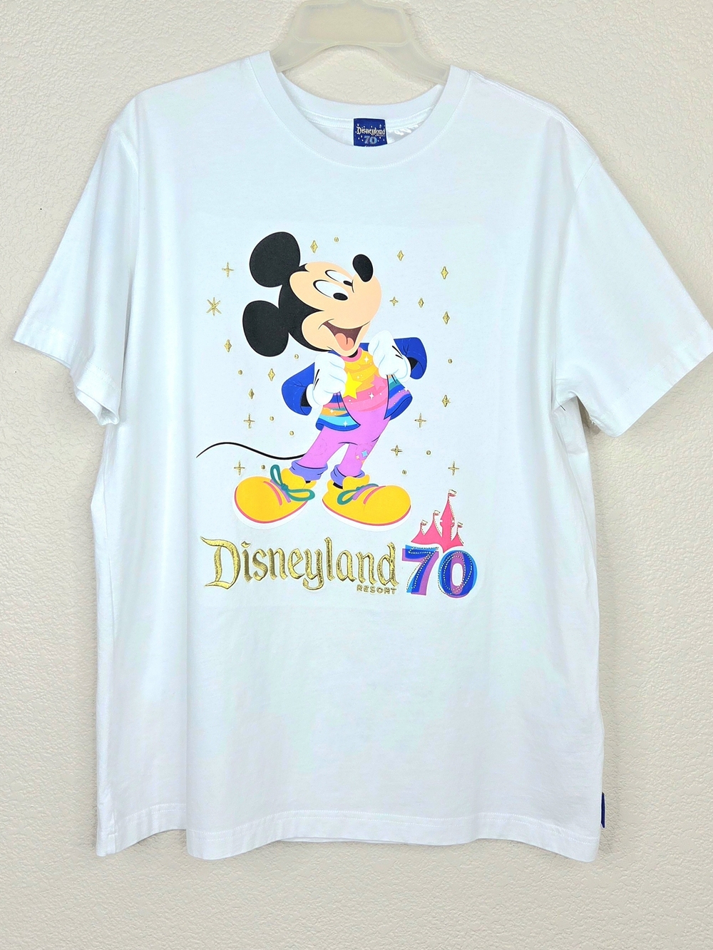 Disneyland Resort 70th Anniversary Mickey Mouse Short Sleeve T-Shirt L